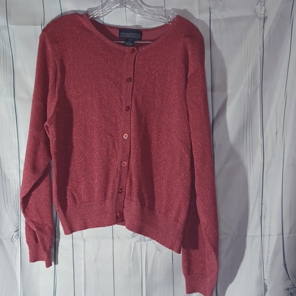 Herman Geist Vintage button front  sweater with sparkles